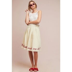 Anthropologie by Eva Franco ‘The tequila made me do it’ Skirt Women’s NWT Size 2